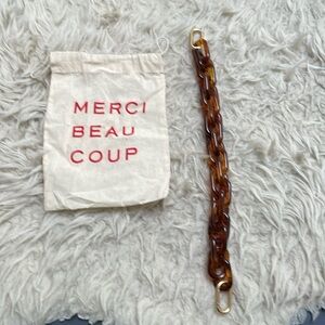 Clare V Tortoise Resin Shortie-Strap